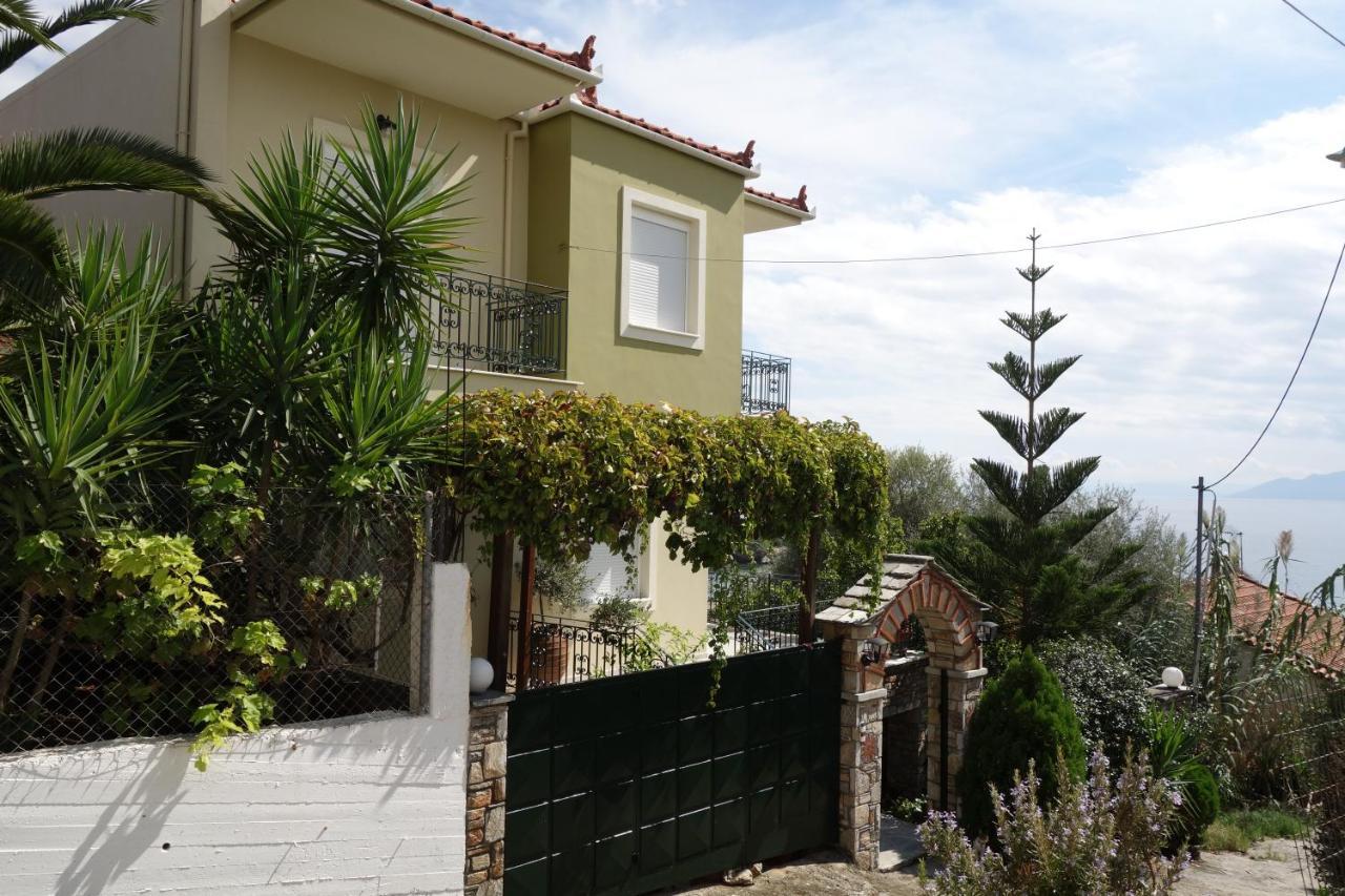Beach Front House With View Marathos  المظهر الخارجي الصورة