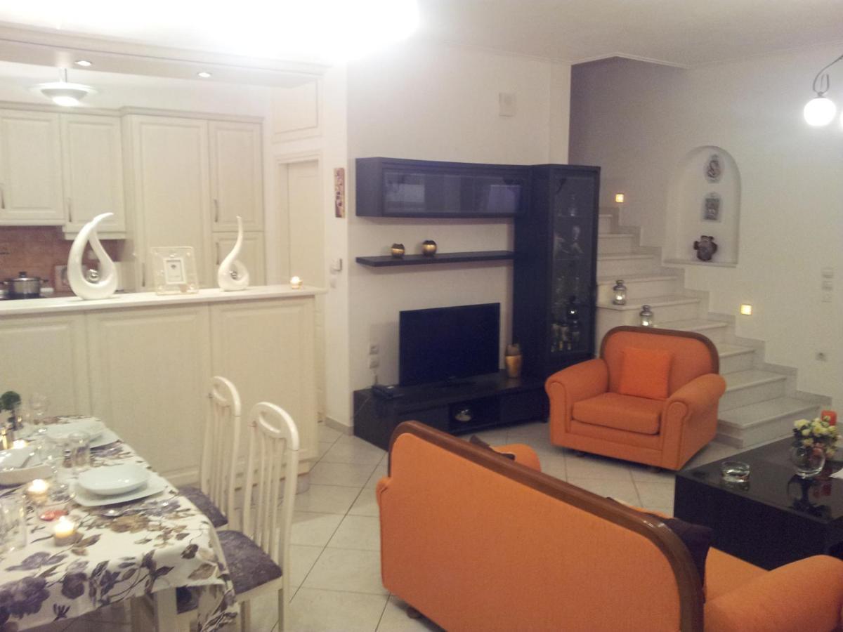 Beach Front House With View Marathos  المظهر الخارجي الصورة